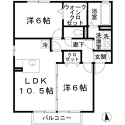 ヴァン・ヴェール　北棟の物件間取画像